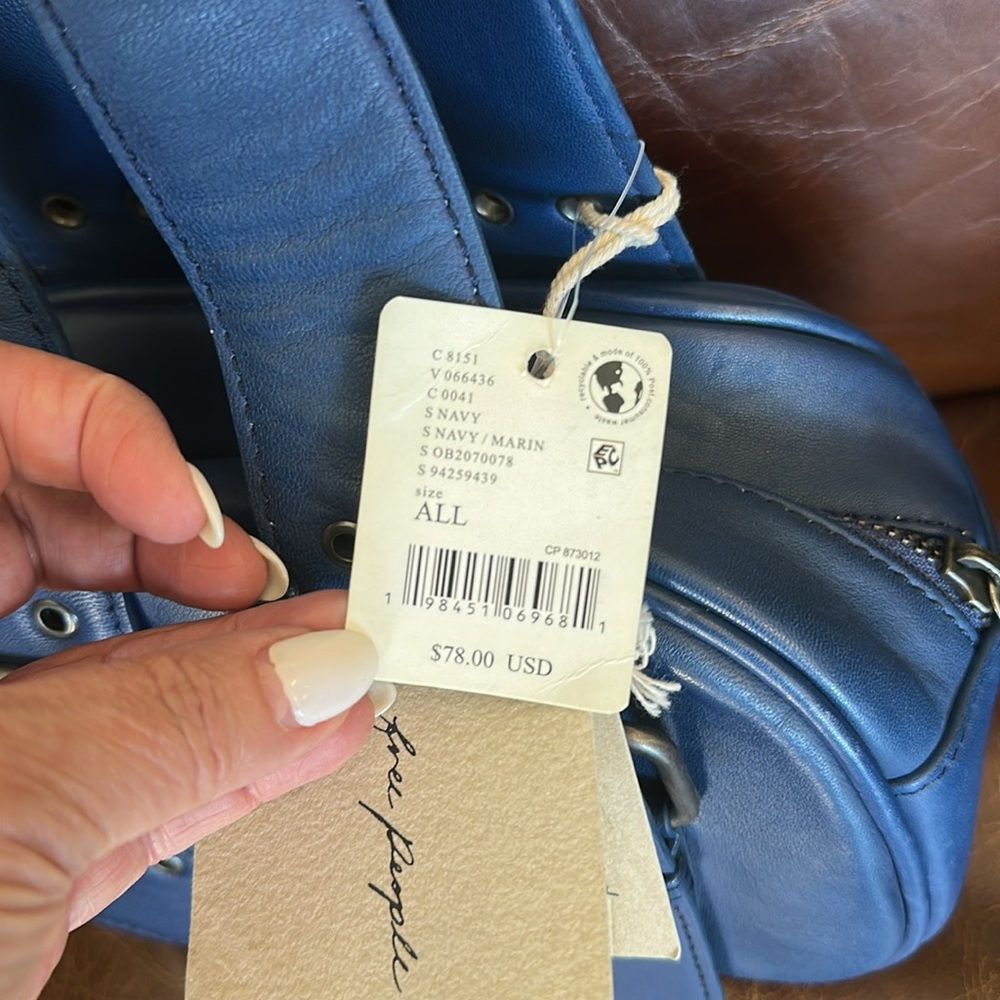 Free People Say Yes Bag *Blue - Picture 16 of 16